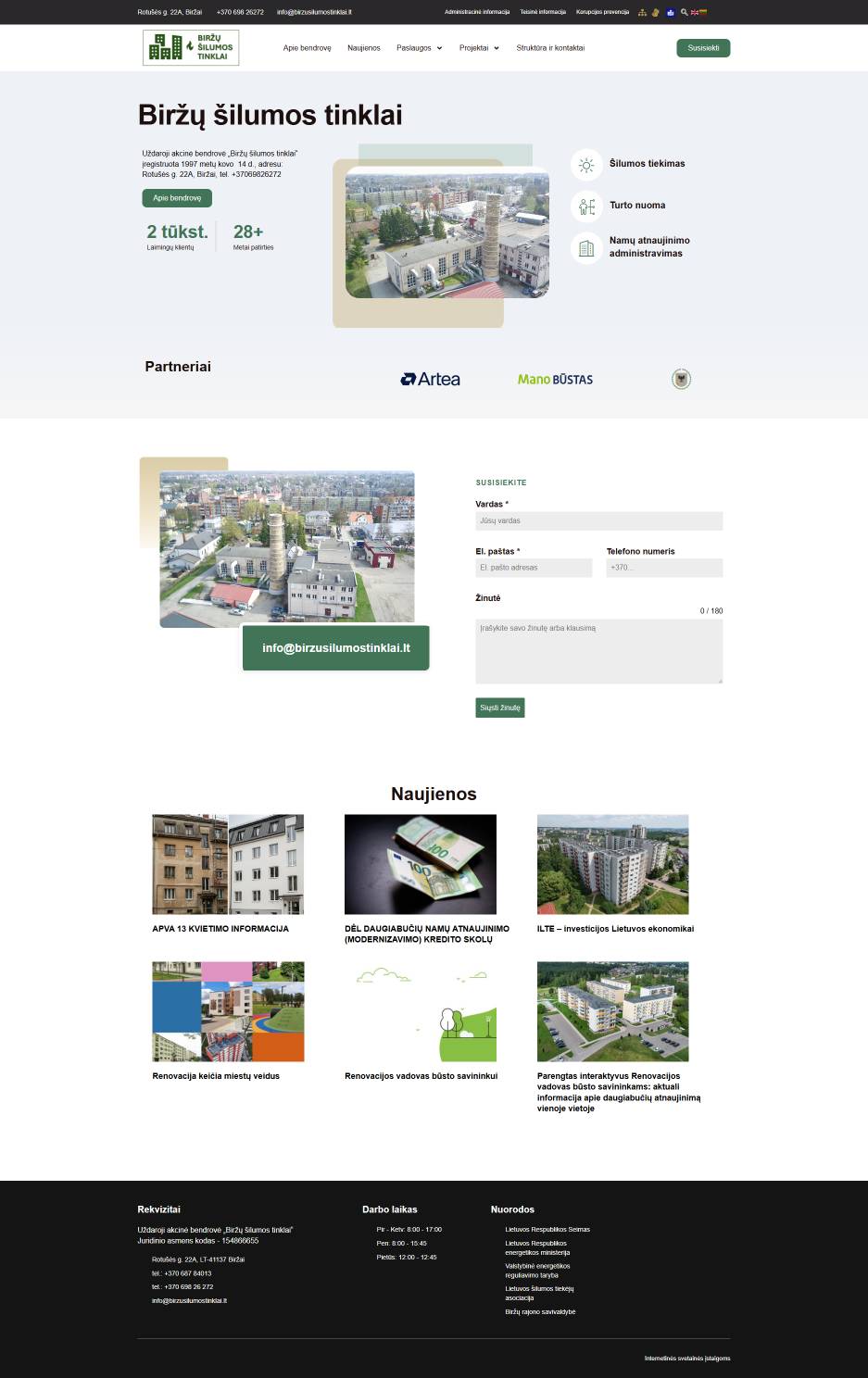 Fernwärmenetz Biržai