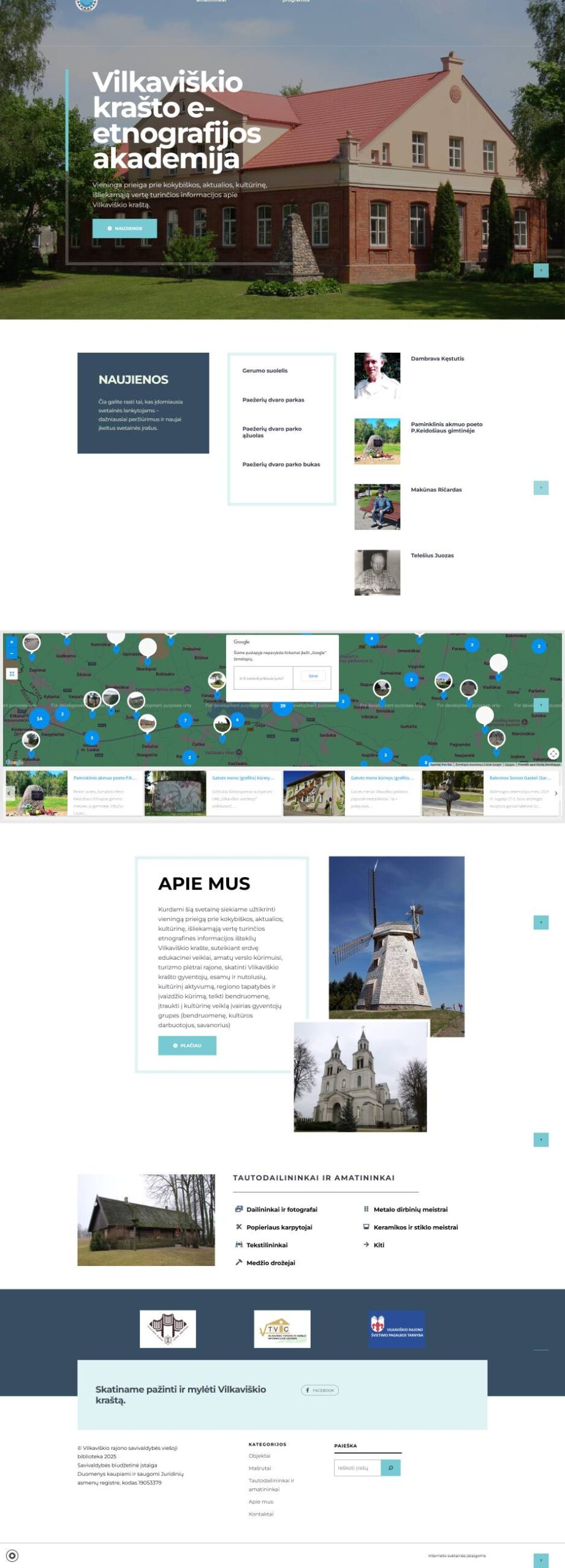 E-Ethnography Website of Vilkaviškis Region