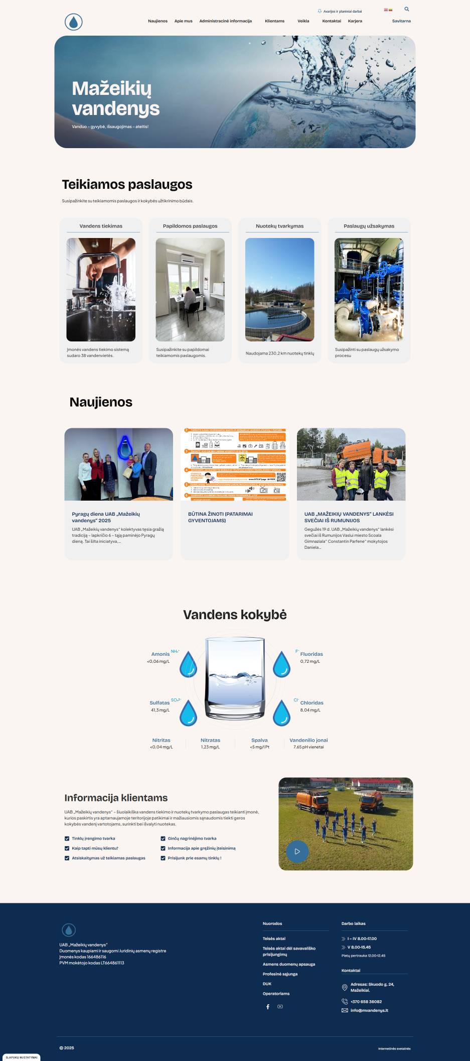 Wasserversorgung Mažeikiai