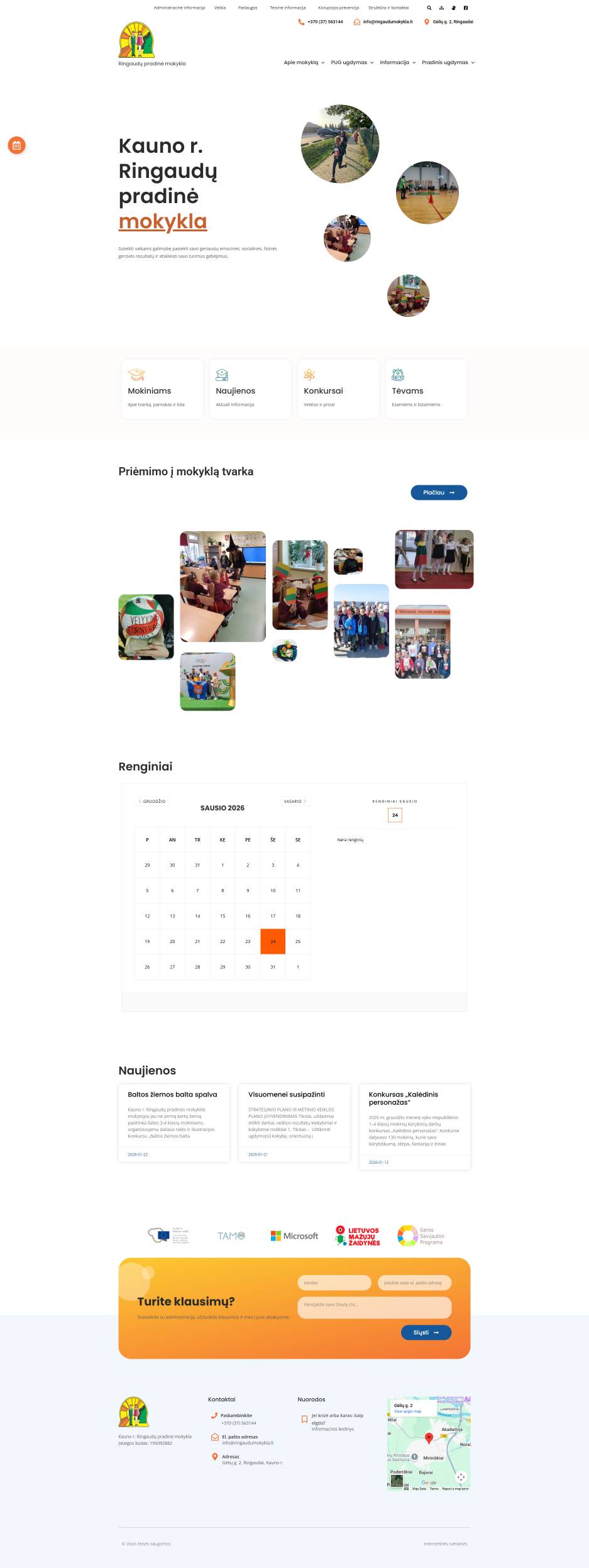 Ringaudai Grundschule im Bezirk Kaunas